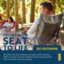 GCI OUTDOOR RoadTrip Rocker Camping Chair | Portable, Folding Rocking Chair with Solid, Durable Armrests, Drink Holder & Comfortable Extended Backrest Indigo Blue