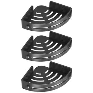 LINASHI Shower Caddy Suction Cup, No Drilling Easy to Install, Self-Adhesive Non-Slip Large Load-Bearing Hook for Bathrooms, Kitchens, Laundry Rooms & Dressing Rooms Grey 3pcs