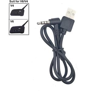 QSPORTPEAK Motorcycle Intercom Accessories for V6/V4,USB Charging Cable for Motorcycle BT Bluetooth Intercom