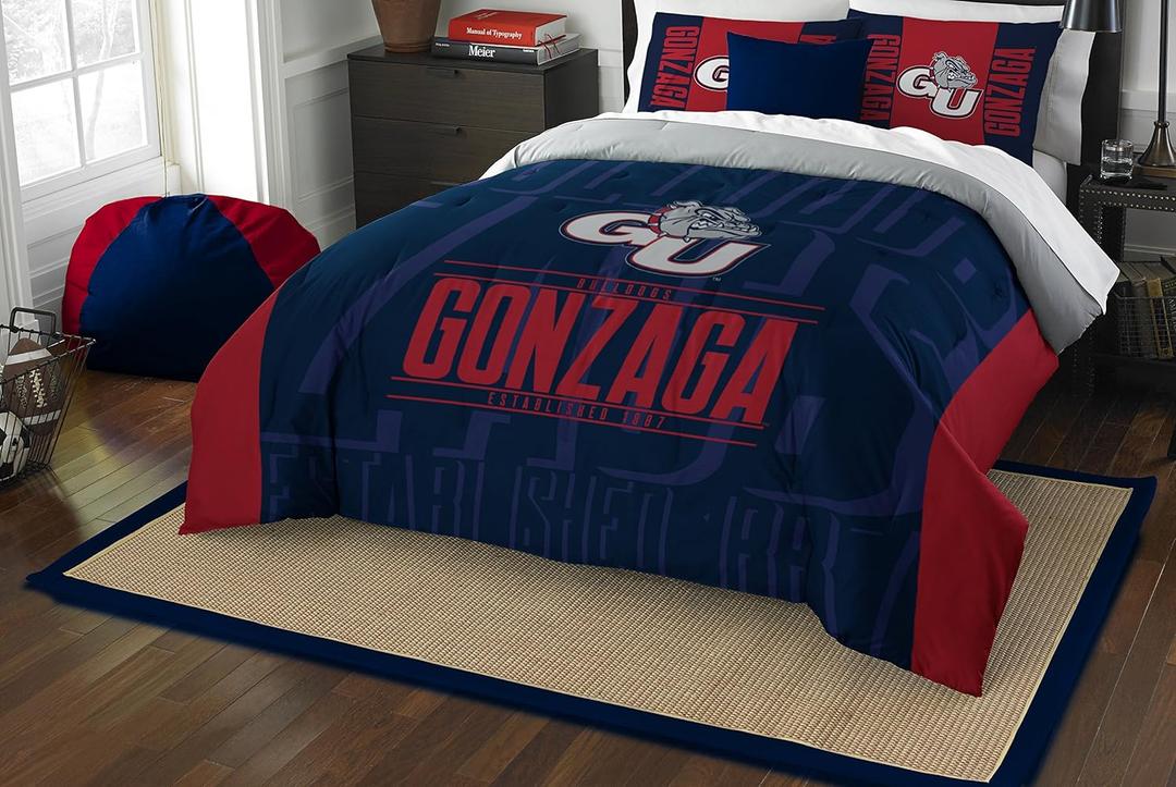 Northwest NCAA Unisex Comforter and Sham Set (Full/Queen, Modern Take)