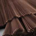 1 Meter Accordion Pleated Stiff Mesh Fabric DIY Shape Handmade Fashion Designer Material Stage Background Fabrics(Coffee)