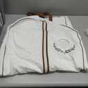 MISSLO 40" Cotton Garment Bags for Hanging Clothes Breathable Suit Cover Luxury Hanging Clothes Storage Foldable Coat Covers for Closet & Travel for Jacket, Shirt, Dress