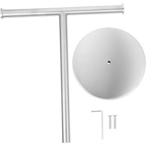 Stainless Steel Towel Rack Stand for Bathroom Compact Stylish Hand Towel Holder Easy to Move Space Saving Design (Silver)