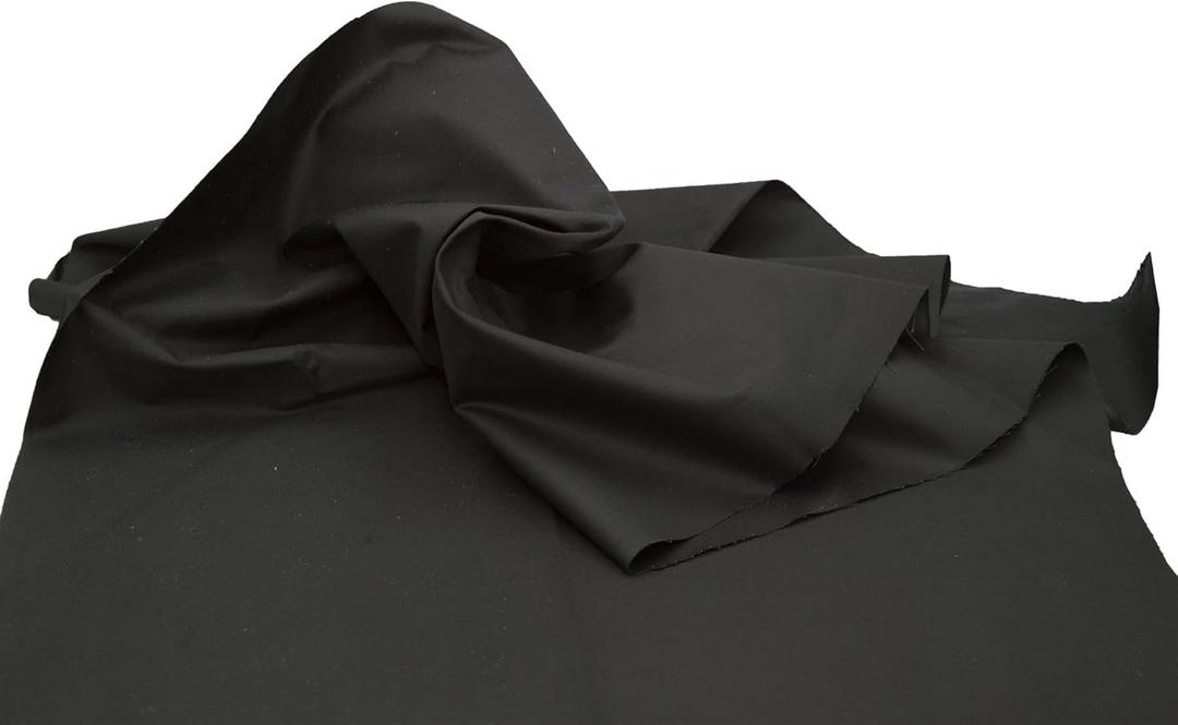 Walker and Hawkes  Wax 100% Cotton Canvas Fabric Cloth Soft Finish Waxed Waterproof Cloth, Durable Cotton Material for Crafting & Outdoor Use, Black - 1m (100 x 150cm)