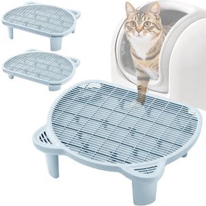 Litter Catching Step for Cat Litter Box, Litter Trap Stool for Automatic Litter Box Self Cleaning, Litter Collection Stairs, Litter Catcher Ramp for Old Geriatric Senior Cat or Kitten