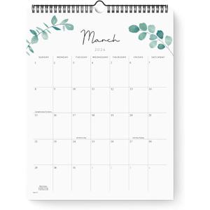 2 x Jotsome Wall Calendar 2026, 11.2"x14.2" Monthly Calendar From Now To December 2026, Bleed-Proof Paper Calendar with Notes For Home and Office, Easy Organizing(Florals)