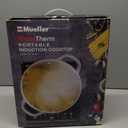 Mueller RapidTherm Portable Induction Cooktop Hot Plate Countertop Burner 1800W, 8 Temp Levels, Timer, Auto-Shut-Off, Touch Panel, LED Display, Auto Pot Detection, Child Safety Lock, 4 Preset Programs