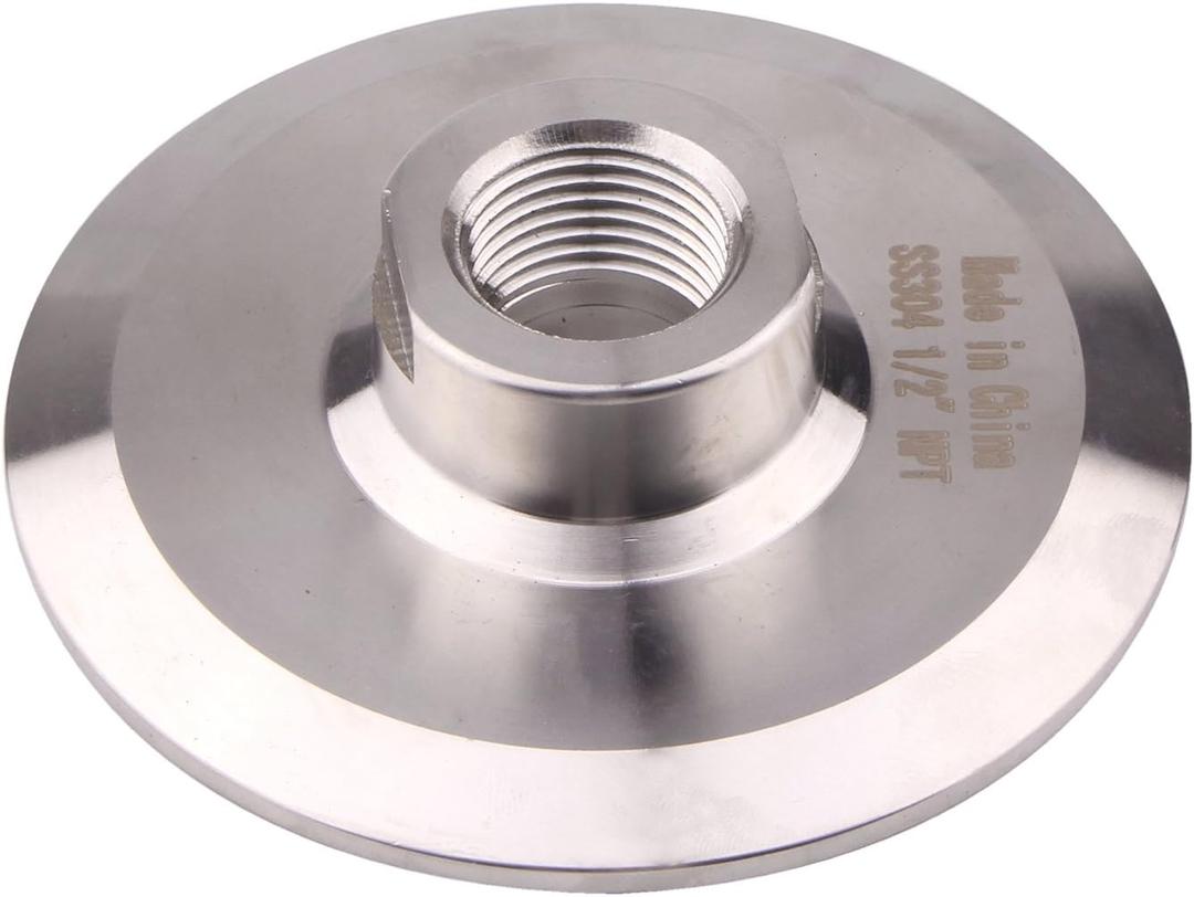 DERNORD Sanitary 3 Inch Tri Clamp to 1/2" NPT Female Tri Clover