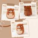 Bear Microwavable Heating Pad for Period Cramps, Cute Bear Plush, Weighted Stuffed Animal Warm Gifts for Kids Adults 10 Inch, 1.2 Lbs