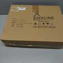 Lukeline Large Ornament Storage Box with 3 Tray, Holiday Ornament Organizer with external pocket and Transparent Cover, Inside 6 Slots for Nutcrackers, Christmas Lights, etc