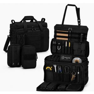 Duty Bag Law Enforcement - Police Patrol Bag and Tactical Gear Bag for Professionals - Vehicle Passenger Seat Organizer - Heavy Duty Patrol Bag with MOLLE System