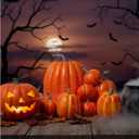 VioraWhite 19 Pcs Halloween Witch Hat Hanging Decor with Artificial Pumpkin, 12 Black Floating Witch Hats with Rope and 7 Pumpkin Set Halloween Party Decorations for Home Yard Porch Ceiling