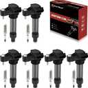 UF569 Ignition Coil Pack & Iridium Spark Plugs Compatible with GMC Acadia Terrain Chevy Traverse Equinox Buick Enclave Cadillac CTS Pontiac Saturn 3.0L 3.6L V6 2007-2019 Coil Pack Sets of 6