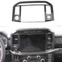 Carbon Fiber Central Control Panel Cover Tirm for Ford F150 2021+(Navigation Screen)