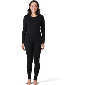 LAPASA Womens 100% Merino Wool Base Layer Set Lightweight & Midweight Thermal Underwear Long John Top & Bottom Warm L58/L91 (Medium)