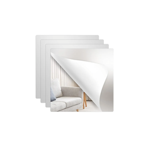 3 Pack Wall Mirror Full Length, 12 x 12 Inch Acrylic Mirror Tiles, Shatterproof Flexible Plastic Mirror Sheets for Bedroom Home Gym Door