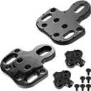 CyclingDeal Bicycle Shoes Cleats Converting Adapters - Using MTB Type SPD Cleats on Road or Indoor Bike Shoes with 3 Holes - Compatible with Shimano SPD Crankbrother (Black)