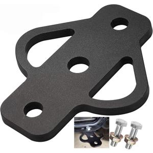 3-Way Trailer Hitch Adapter Steel Hitch Receiver Mount with Bolt for Golf Cart Garden Tractor ATV Lawn Mower Flat Towing Tow Ball Mount(Black)