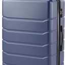 NEWBULIG 20 Inch Carry on Luggage, Lightweight Expandable Rolling Suit Case with TSA Lock, Hard Shell ABS Suitcase with Double Spinner Wheels, Blue