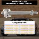 44500-SWA-A00 CV Intermediate Shaft Compatible with CR-V 2007 2008 2009 2010 2011 2012 2013 2014, Replaces 44500-T0A-A00 Axle Half Shaft Assembly