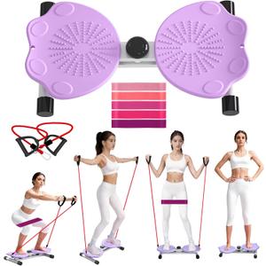 Waist Twister Machine for Exercise (purple cat)