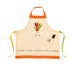 Turkey Handprint Apron Size Range: 2-6 years