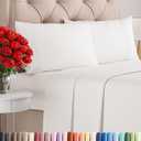 King Size 4 Piece Sheet Set - Comfy Breathable & Cooling Bed Sheets Set - Hotel Luxury Bedding for Women, Men, Kids, Teens, Boys & Girls - Deep Pockets, Soft, Wrinkle Free - Oeko-Tex - Antique White