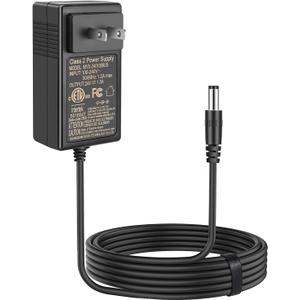 EGK 24V Charger for Ride On Toys Car with 6.6Ft Cable, Supply Power Adapter for Wrangler SUV Kid Trax Dynacraft Toy Car JeepATV Quad Disney Electric Ride-On (Black - 24V DC)