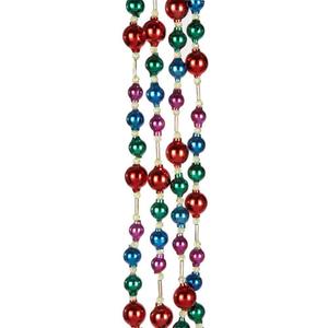 Kurt Adler 6' Glass Bead Multicolor Garland