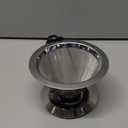 Upgraded Pour Over Coffee Filter, Coffee Dripper, Paperless Mess Stainless Steel Coffee Filter, Maker One to Two Cup, Keeping Nature Coffee Flavour, Easy to Use and Clean (Large)