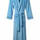 Women Hooded Fleece Robe, Short Plush Robes for Womens With Hood Soft Warm Spa Bathrobe S