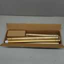 YNL Gold Shower Curtain Rod 32-80 Inch(2.7-6.6ft), Non Slip, Never Rust, No Drill Stainless Steel Spring Tension Shower Rod, Telescoping Curtain Rod for Bathroom Window Living Room