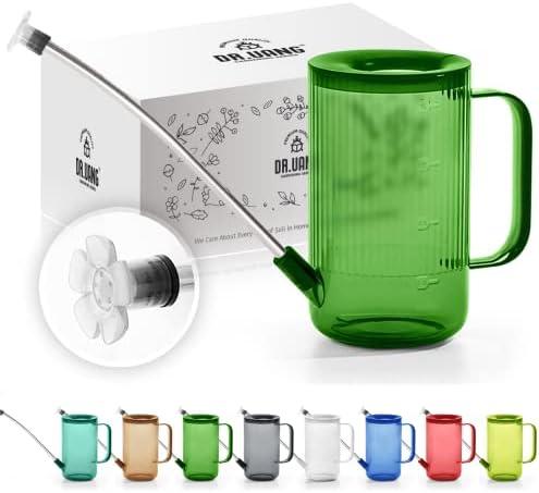 Small Watering Can Indoor Plants with Long Spout (1L, Green)