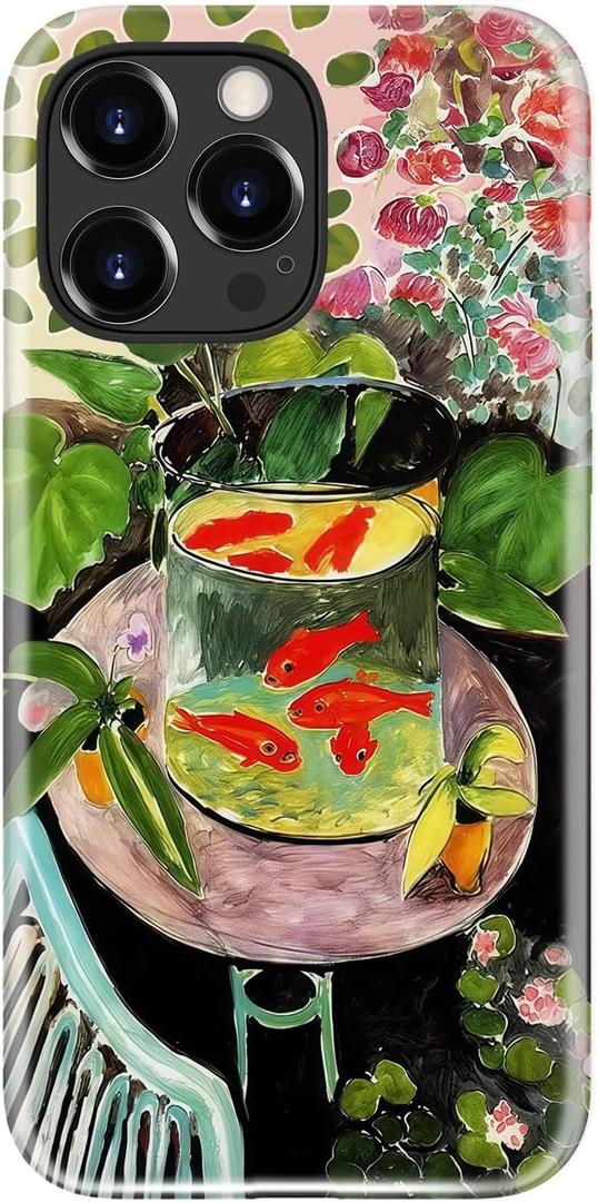 Esdot Cute Case for iPhone 15 Pro Max,Compatible with Magsafe,Trendy Floral