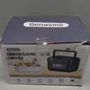 Battery Powered Heated Lunch Box - 20000mAh Cordless Electric Lunch Box for Adults, 1.2L Stainless Steel Self-Heating Food Warmer with Removable Battery, Portable for Work, Office, & Travel (Black)