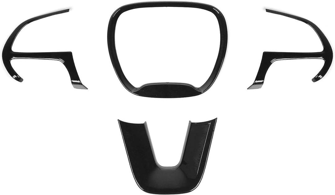 Voodonala for Challenger Charger Center Trim Trim for 2015-2023 Dodge Challenger Charger (Black, 4pcs)