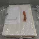 StorageWorks Fabric Storage Bins with Lid, Decorative Storage Boxes for Shelves, Stackable Closet Organizer Basket with Handles, Large, Ivory White, 2-Pack