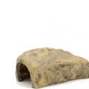 JIHAQUA Reptile Rock Reptile Hide Cave Hideout Terrarium Habitat Decor Ornament Shelter (Style A)