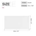 MECCANIXITY ABS Plastic Sheet 24 x 12 x 0.04 Inch ABS Styrene Sheets for Building Model DIY Crafts Panel White 3 Pcs