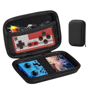 HideRacoon Retro Handheld Game Console Case, Protective Travel Retro Mini Game Player Carrying Box for Charging Cable, Earplugs, Batteries and Accessorie. (black)