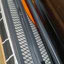 Ironing Board, Compact and Space Saver Ironing Board with Extra Thick 3 Layers Cover, Height Adjustable, Easy Storage with Smart Hanger and Heavy Duty Steel Legs, Black (13x43)