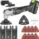 GALAX PRO Power Oscillating Tool, Cordless Oscillating Multi Tool 20V Lithium Ion with 2.0Ah Battery and Charger, 3pcs Blade and 10pcs Sanding Papers for Sanding, Grinding