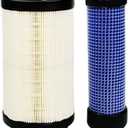 LVU34503 LVU34504 Primary & Secondary Air Filter Fit for JD 2400 2550 2700 2750 1023E 1025R 1026R 2025R 2026R Precisioncut Triplex Mower 2550 E-Cut Hybrid 2700 2750 Precisioncut 2400 2700.