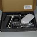 Bathroom Sink Faucet with Pull Out Sprayer, Single Handle Modern Bathroom Basin Faucet with Pop-up Sink Drain Stopper & Deck Plate 1 or 4-inch Centerset 3 Hole, Brushed Nickel