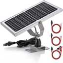 SUNER POWER 10W 12V Solar Battery Charger Maintainer, Built-in Smart MPPT Charge Controller, Adjustable Mount Bracket, Waterproof 10 Watt Solar Panel Kits for Car Automotive Boat Marine RV Trailer
