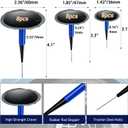 Tire Repair Patch Tool Kit Including 24pcs Tire Patch Plugs, Tungsten Buffing Wheel, Tire Patch Roller with 4mm Twist Drill Bits for Vehicle