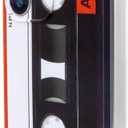 Case Compatible with Galaxy S25 Ultra, Cassette Tape 80s Type Soft TPU Back Cover for Samsung S25 Ultra