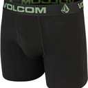5 x Volcom Mens Boxer Briefs 5-Pack - Cotton Stretch Ultra Soft Fly-Front Boxer Brief Underwear (L, 36-38)