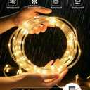 Connectable Rope Lights Plug in,66FT 200 LED Rope Lights for Outside,Waterproof 8 Modes Remote Tube Light for Indoor Outdoor Christmas Wedding Birthday Patio Porch Garden,Warm White