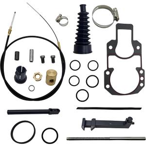 Lower Shift Cable Kit/Shift Cable Kit+Gasket Compatible with Mercury Mercruiser Alpha One+Gen 2, R, MR (Replace# 865436A03,865436A02,19543T-1,19543A10,19543A)